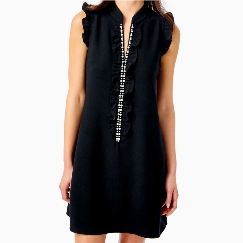 NWT Lilly Pulitzer Adalee Shift Dress in Onyx Size 12
